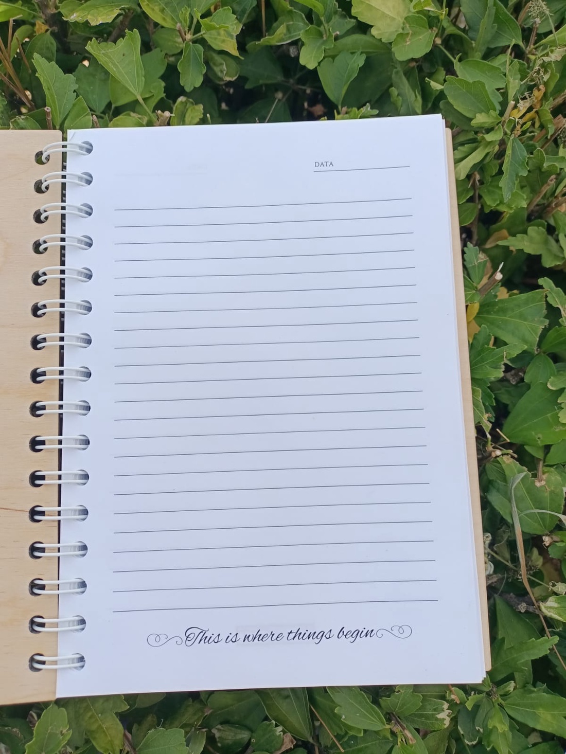 Agendă A5 din lemn Today I Choose Me � copertă reutilizabilă, 80 foi dictando Jurnal pentru femei - casă & stil de viață - produse de papetărie - caiete și jurnale - Artynos.ro