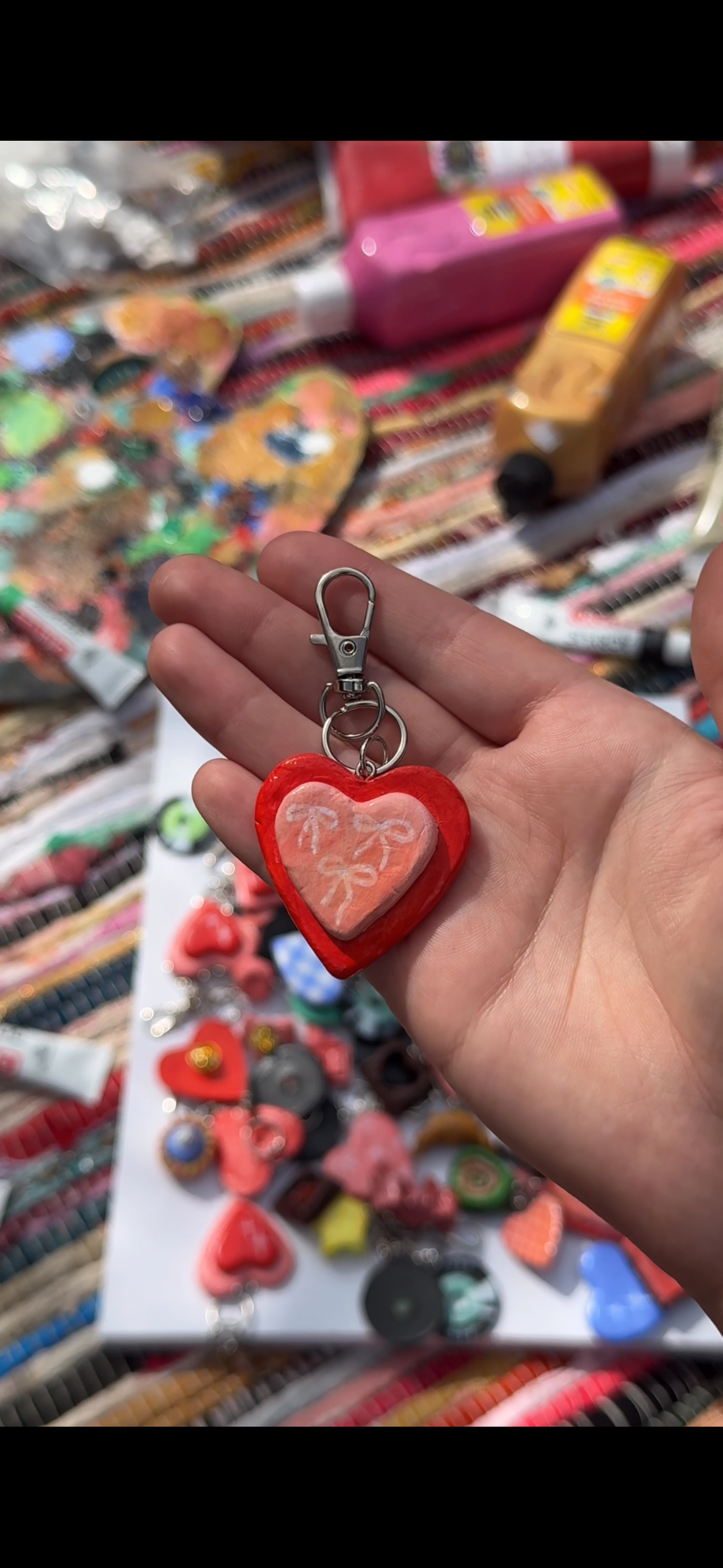 Breloc inimă handmade � Heart Charm - genți și portofele - accesorii genți - breloc - Artynos.ro