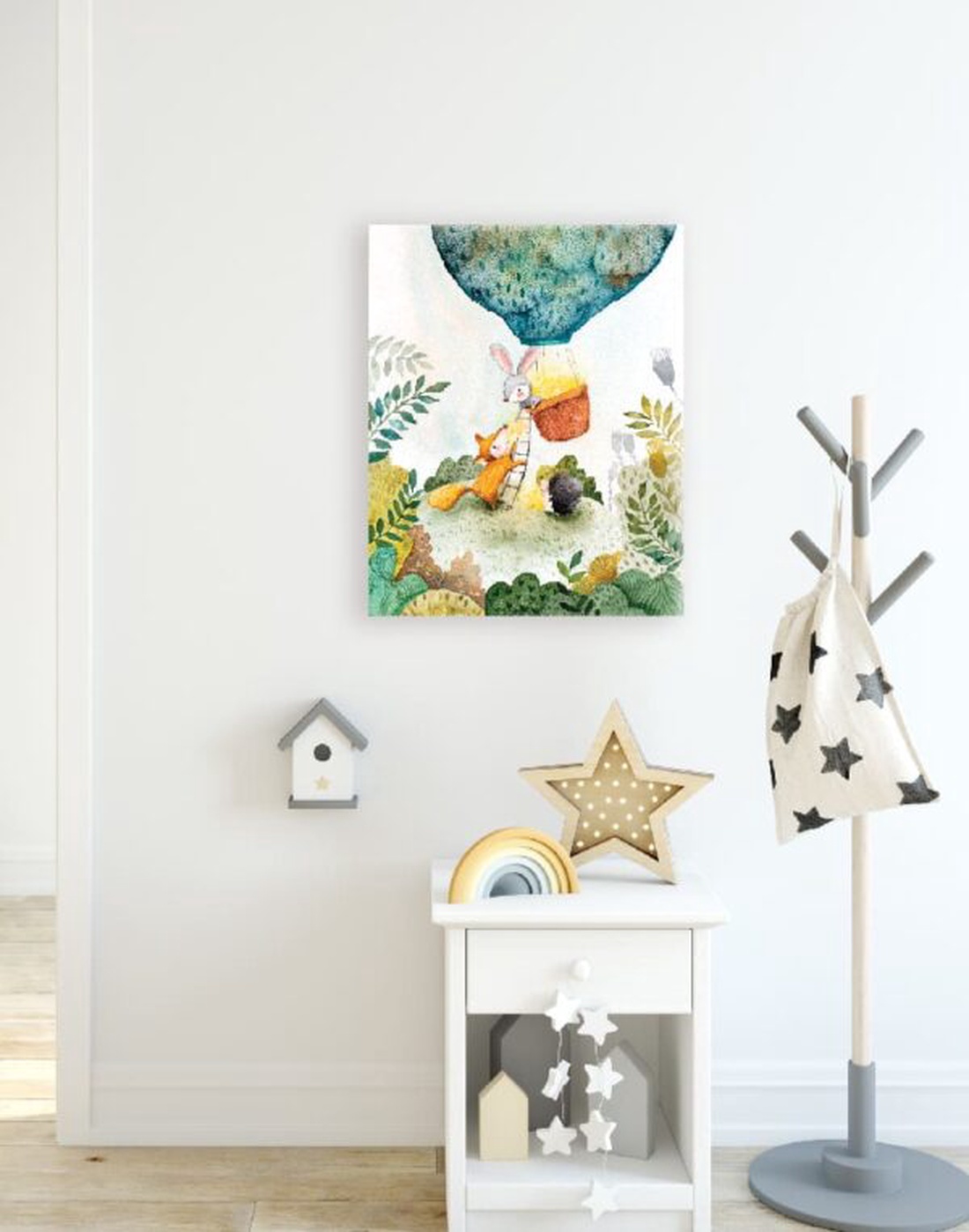 Artă pe pânză cu balonul de aer cald și steluțe - casă & stil de viață - accesorii pentru decorat casa - picturi murale - tablouri/picturi pe pânză - Artynos.ro Artă pe pânză cu balonul de aer cald și steluțe - casă & stil de viață - accesorii pentru decorat casa - picturi murale - tablouri/picturi pe pânză - Artynos.ro