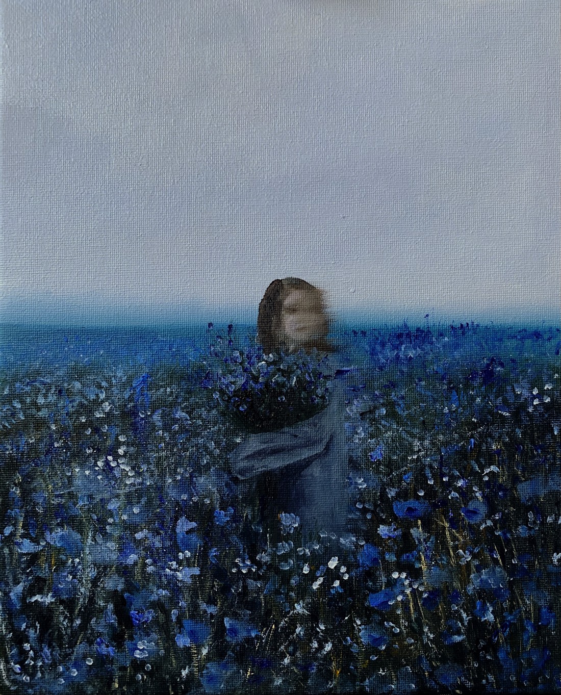 Blue Moon pictură în ulei - - Artynos.ro Blue Moon pictură în ulei - - Artynos.ro