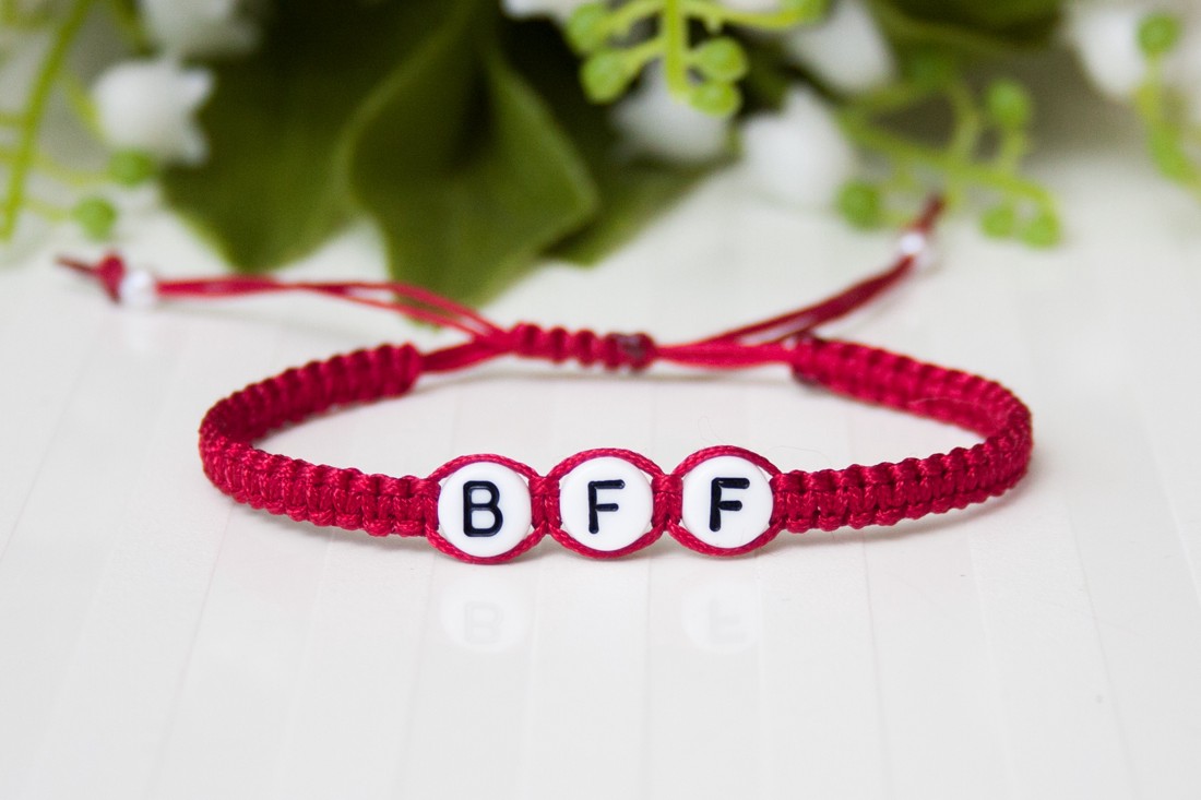 Brățară macramé împletită BFF Best Friend Forever Brățară de prietenie - 2 bucăți -  - Artynos.ro
