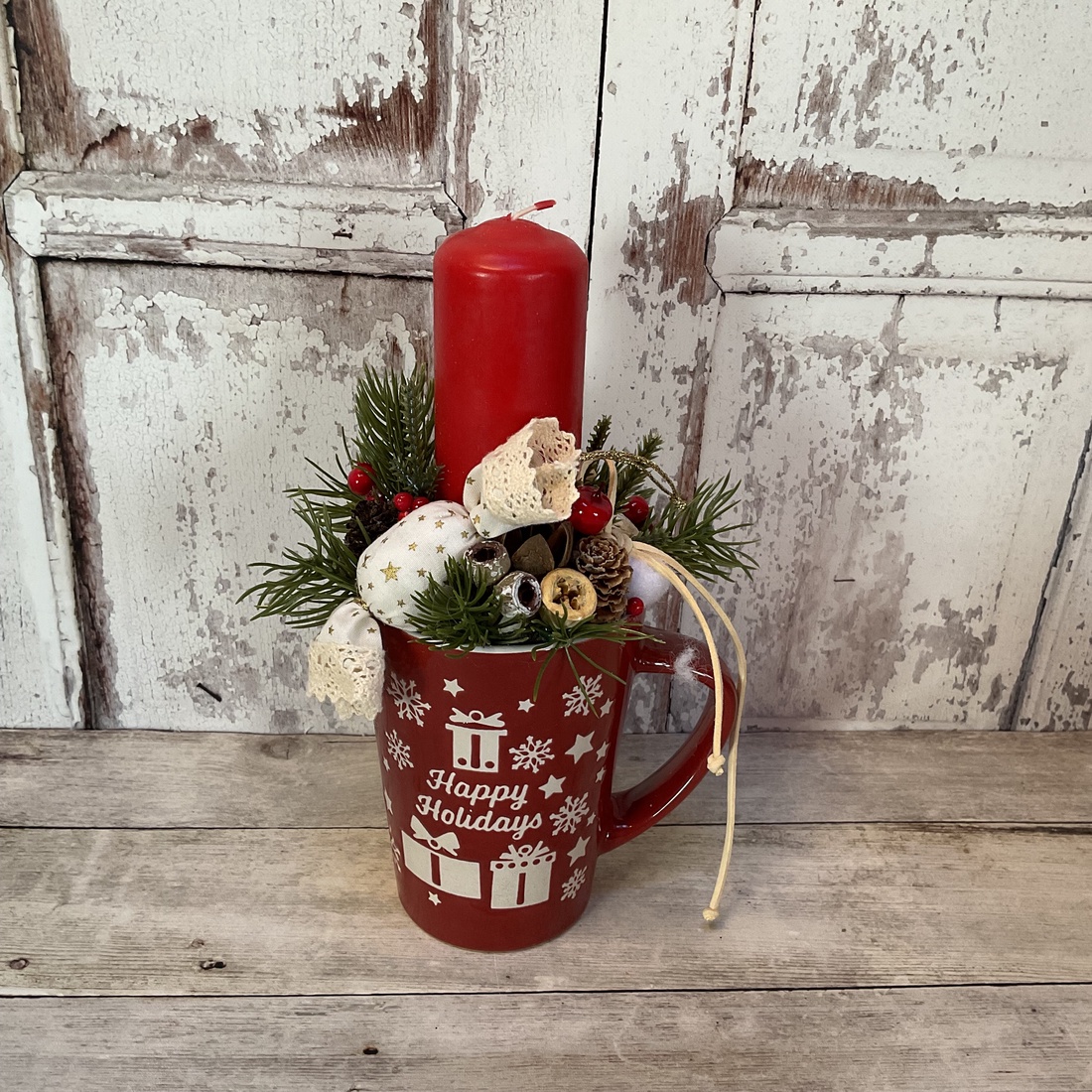 Decorațiune de Crăciun cu bomboane textile - crăciun - decorațiuni de crăciun de casă - Artynos.ro