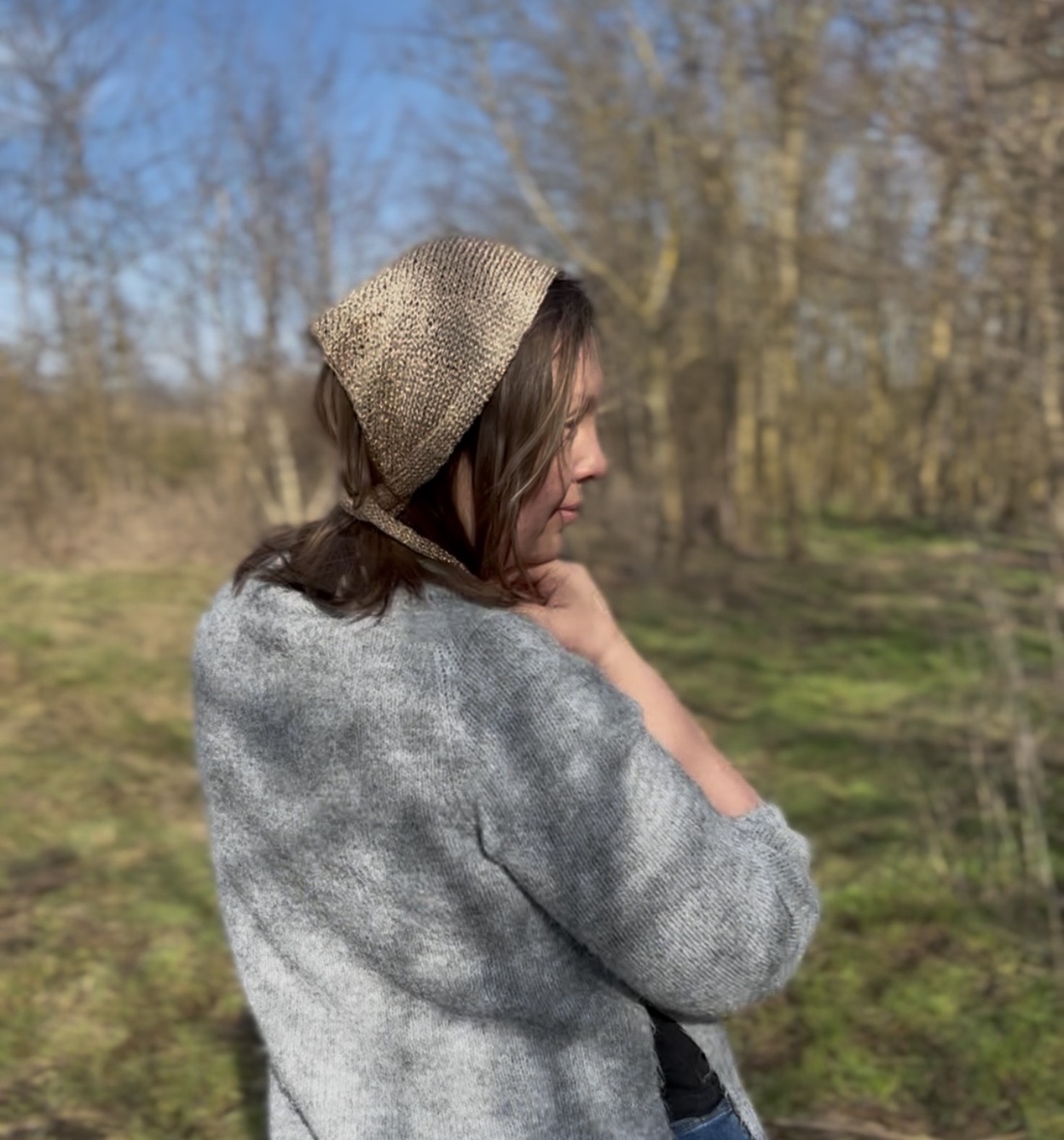 Eșarfă tricotată aurie cu reflexii metalice - îmbrăcăminte și modă - eșarfe, pălării, fularuri - eșarfe - Artynos.ro