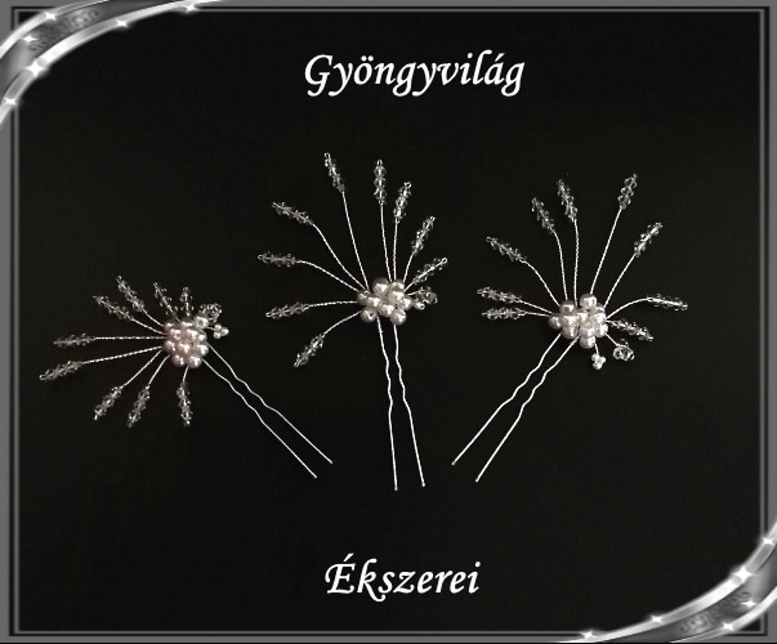 Bijuterii, ornamente de păr, catarame de păr: nuntă, mireasă, ornament de păr casual S-H-TŰ13 e-cl-feh. 1 set/3pcs - - Artynos.ro Bijuterii, ornamente de păr, catarame de păr: nuntă, mireasă, ornament de păr casual S-H-TŰ13 e-cl-feh. 1 set/3pcs - - Artynos.ro