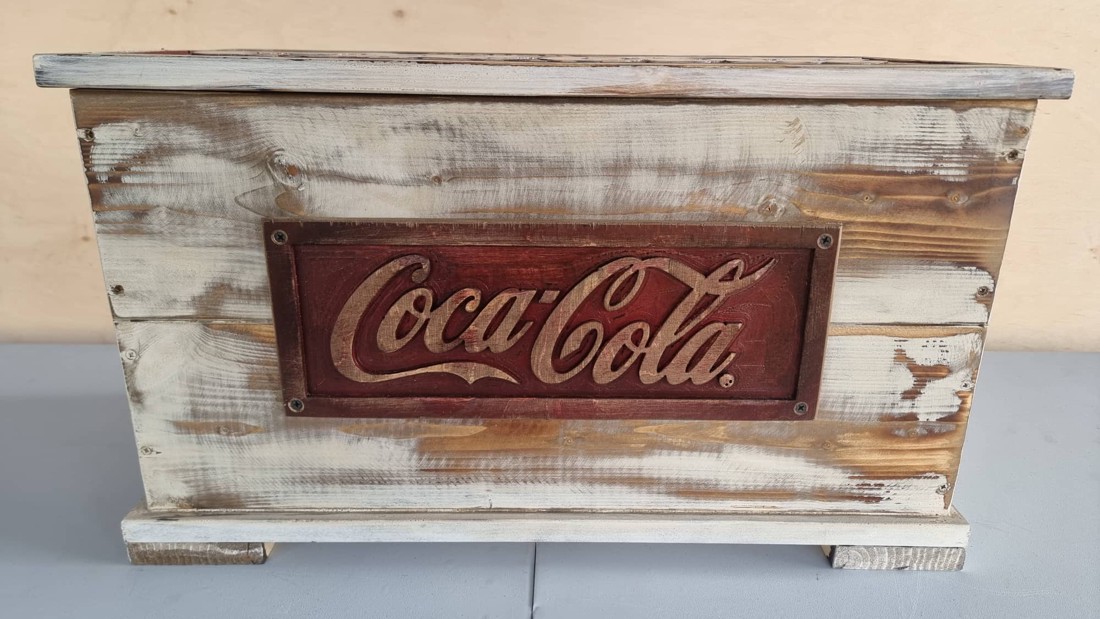  Coca Cola lada din lemn - casă & stil de viață - materiale de depozitare și sortare - ladă depozitare - Artynos.ro