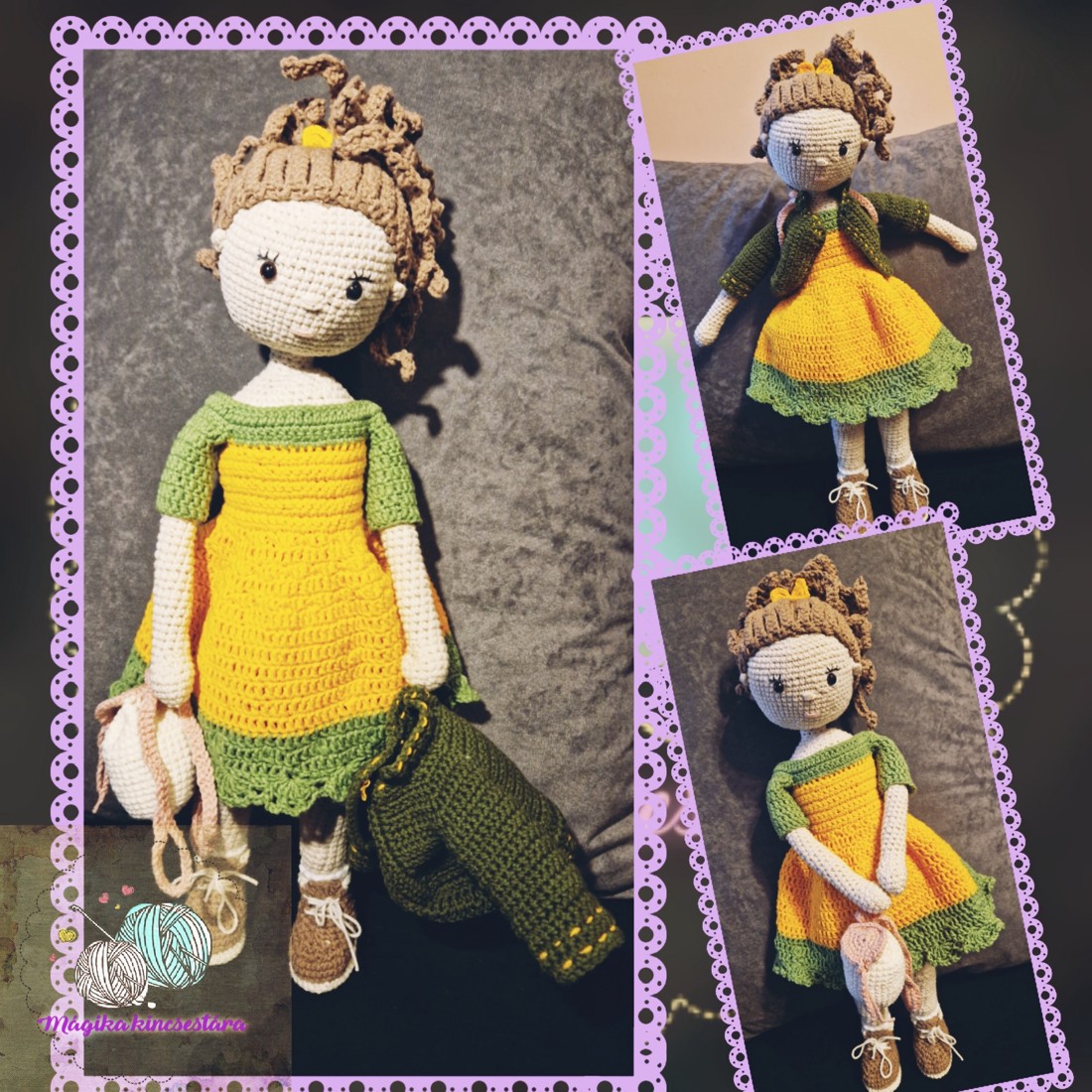 Păpușă croșetată - jucării și echipamente pentru copii - plușuri - păpușă croșetată, păpușă de pluș - Artynos.ro