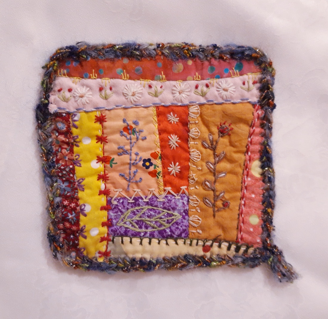 Mini tablou textil rustic Primavara - accessorii și unelte - obiecte de decorare - textil de decorare - Artynos.ro