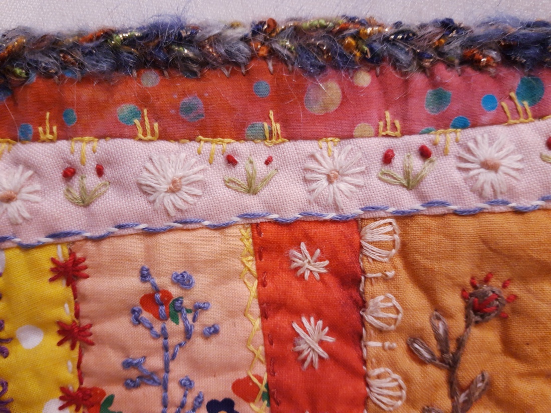 Mini tablou textil rustic Primavara - accessorii și unelte - obiecte de decorare - textil de decorare - Artynos.ro