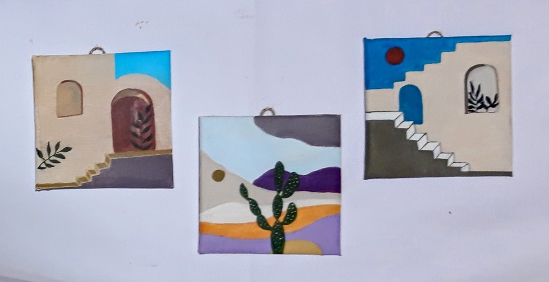 Drum spre Creta - arte vizuale și accesorii  - picturi - pictură acrilică - Artynos.ro