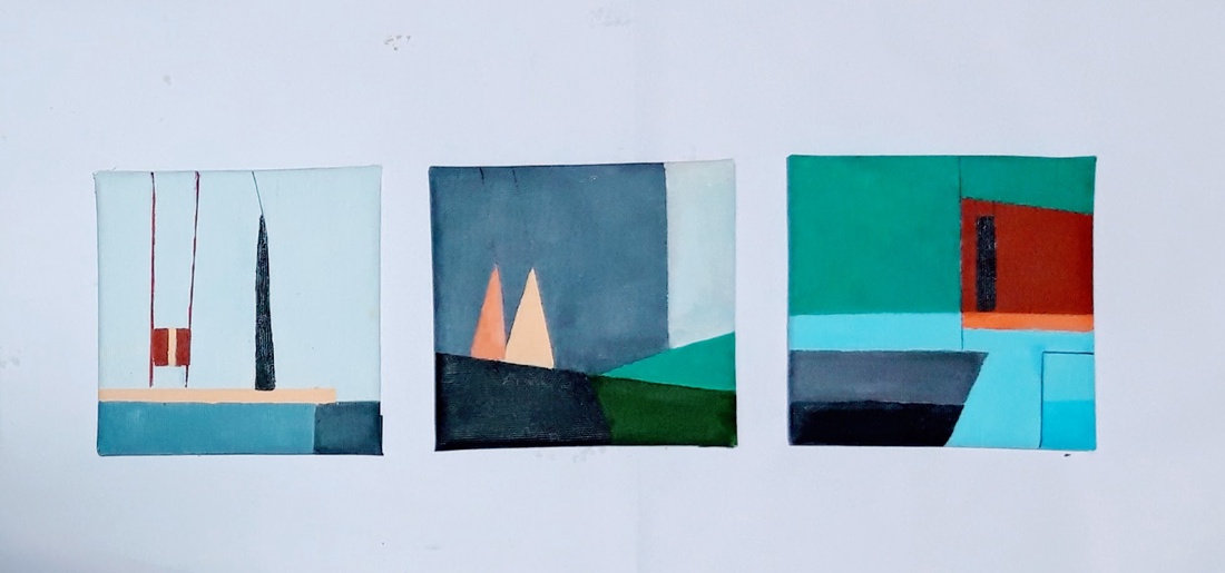 Trei feluri de liniste - arte vizuale și accesorii  - picturi - pictură acrilică - Artynos.ro