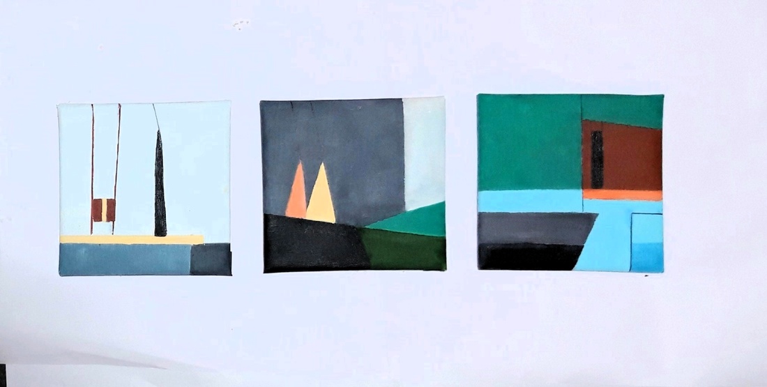 Trei feluri de liniste - arte vizuale și accesorii  - picturi - pictură acrilică - Artynos.ro