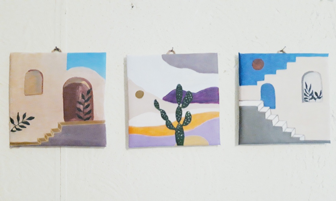 Drum spre Creta - arte vizuale și accesorii  - picturi - pictură acrilică - Artynos.ro