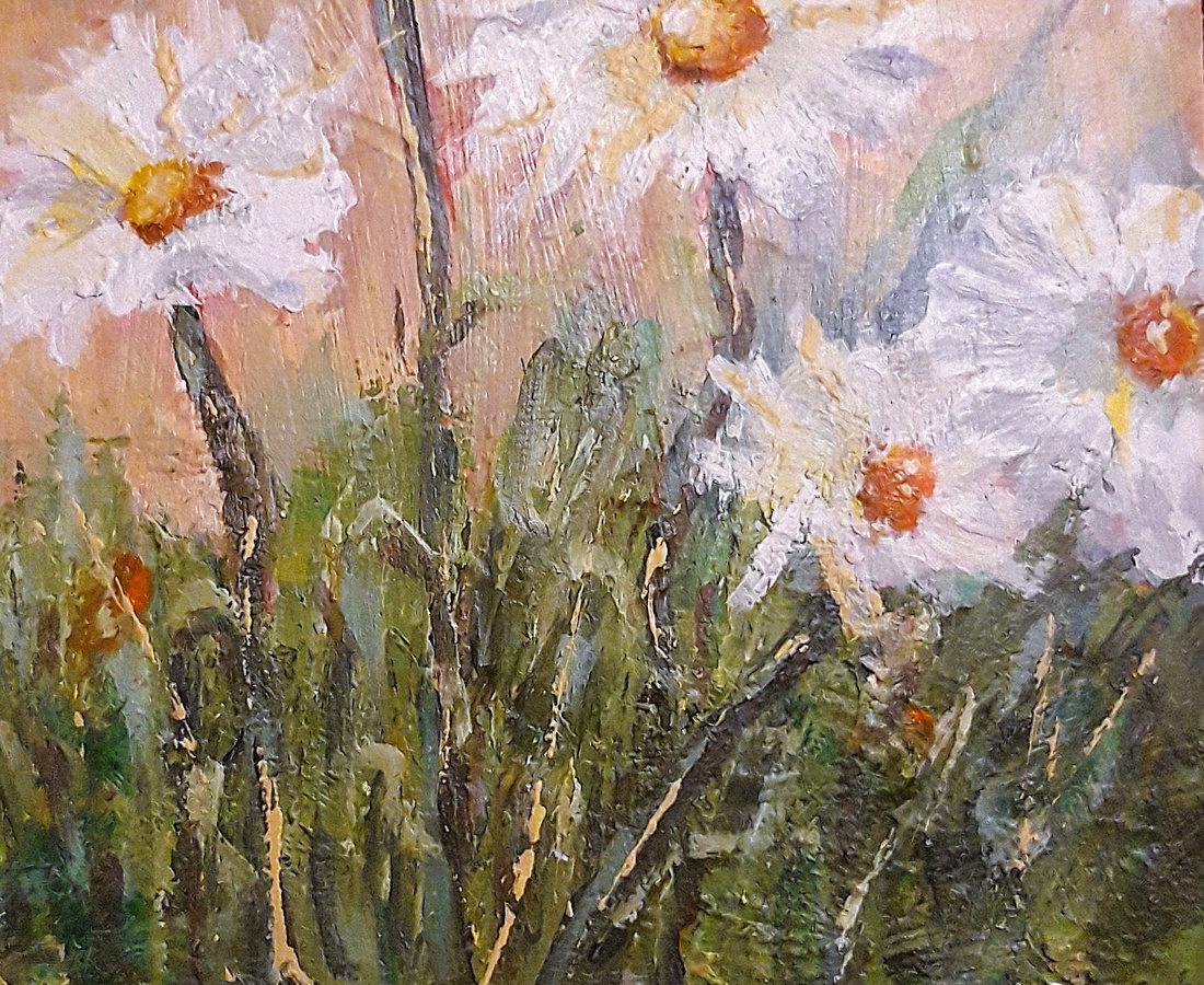 Margarete in lumina calda - arte vizuale și accesorii  - picturi - pictură acrilică - Artynos.ro