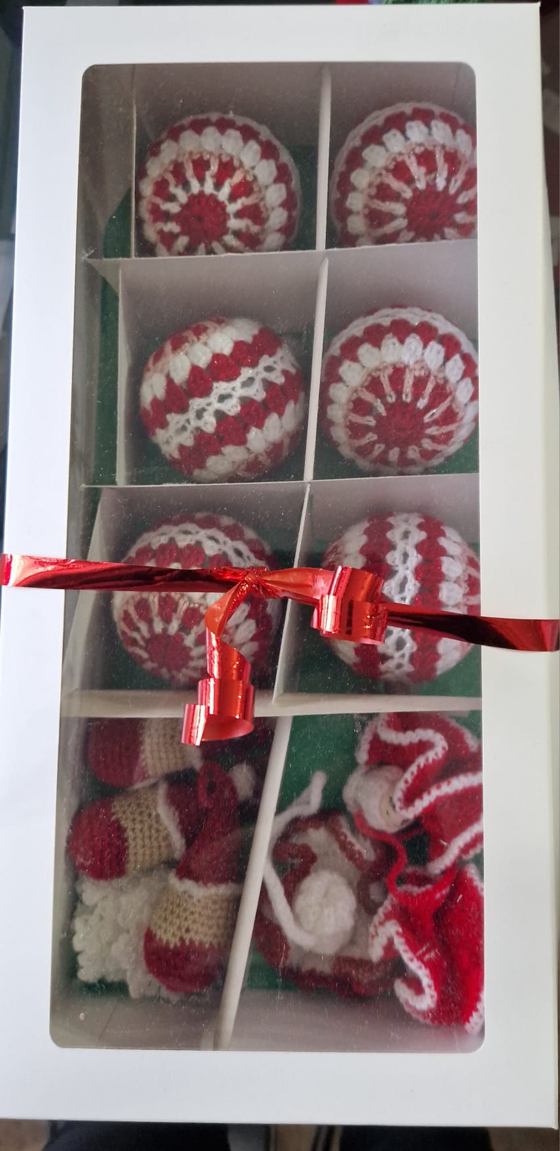 Ornamente (15 buc)croșetate pentru brad de Crăciun  decorațiuni handmade vesele - crăciun - decorațiuni de crăciun de casă - globuri de crăciun - Artynos.ro