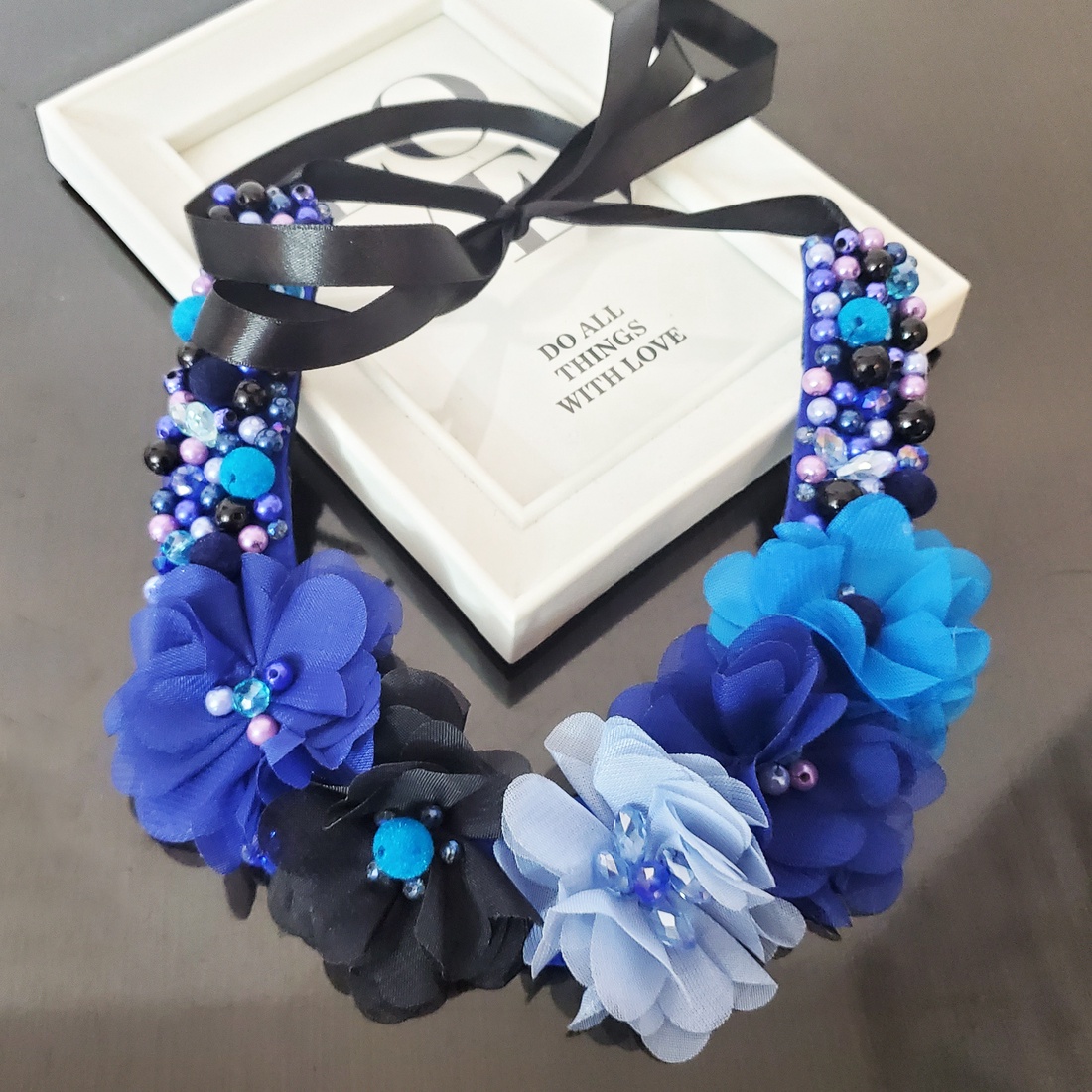 Colier Blue Passion - bijuterii - coliere - coliere din perle - Artynos.ro