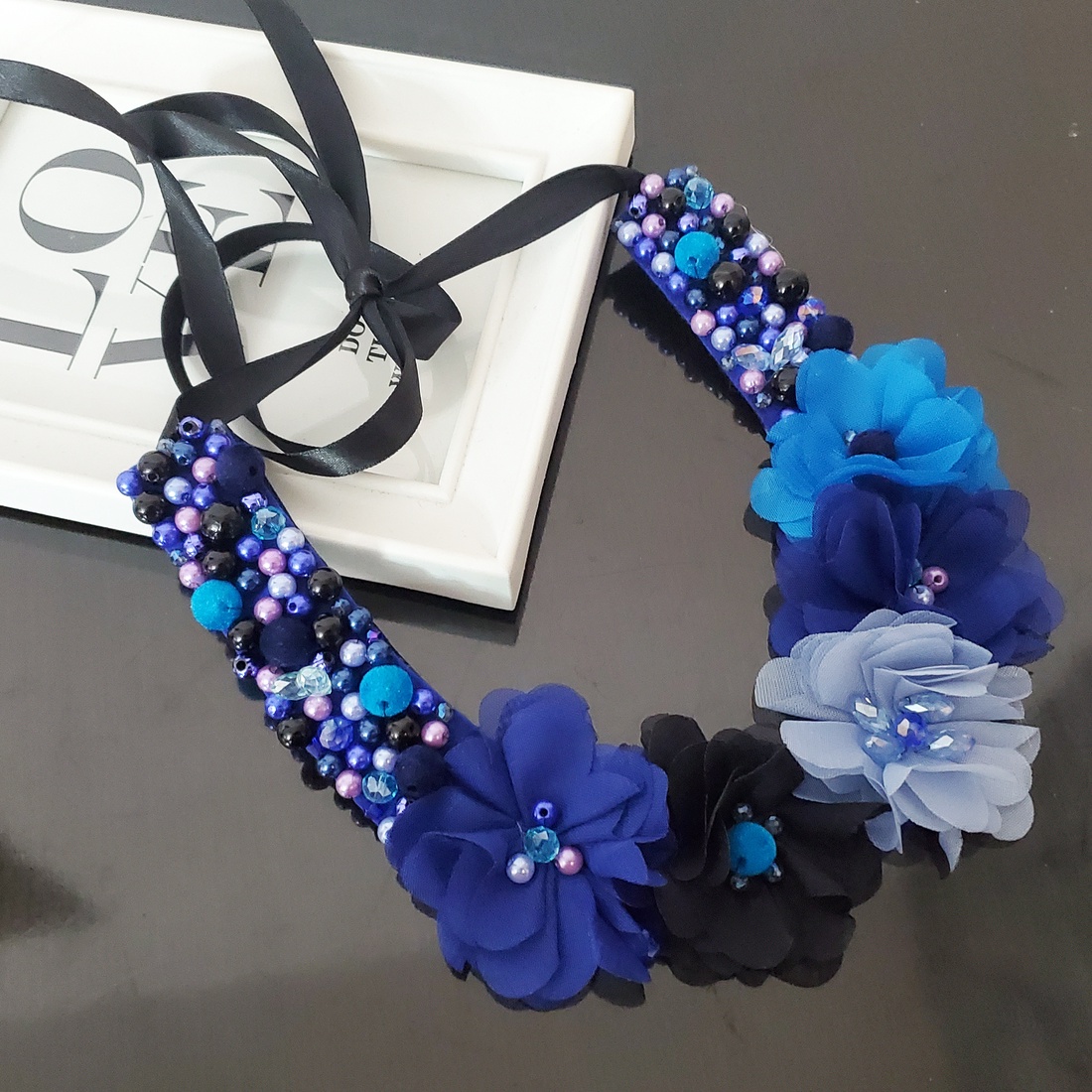 Colier Blue Passion - bijuterii - coliere - coliere din perle - Artynos.ro