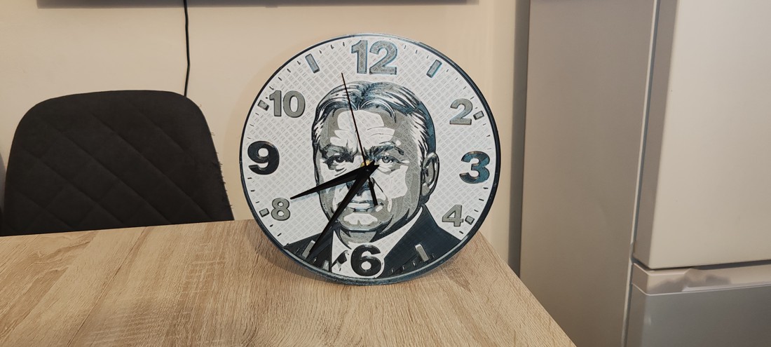 Ceas de perete 3D Viktor Orbán -  - Artynos.ro