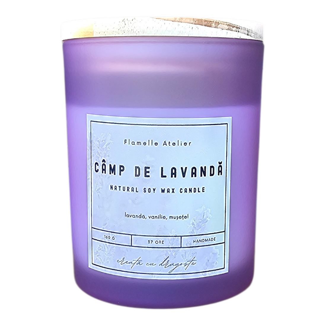 Lumanare parfumata Camp de Lavanda - casă & stil de viață - lumânări, parfumuri, arome - lumânări artizanale - Artynos.ro