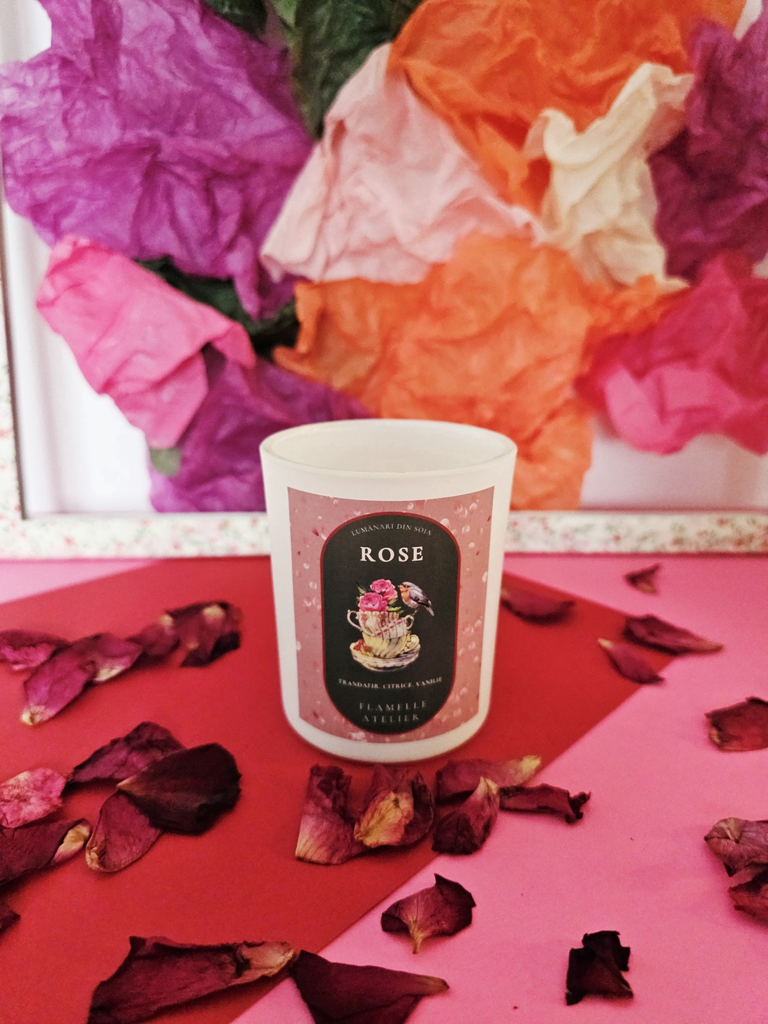 Rose - casă & stil de viață - lumânări, parfumuri, arome - lumânări artizanale - Artynos.ro