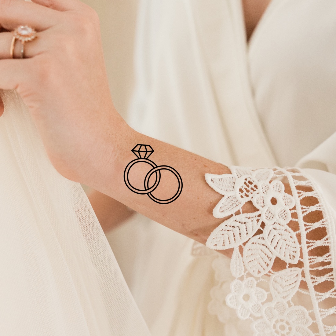 Pachet tatuaje temporare pentru nuntă (pagină A4 - 29 buc) - casă & stil de viață - papetărie de hârtie - pachet stickere - Artynos.ro