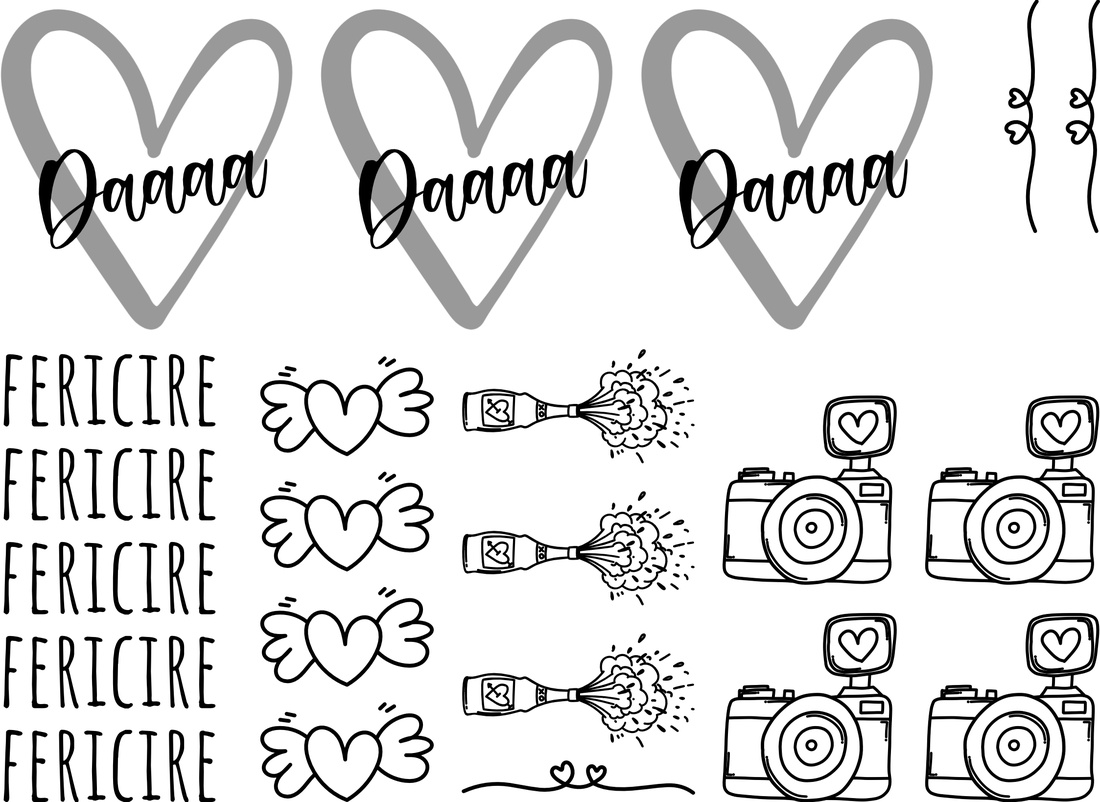 Set de tatuaje temporare pentru nuntă (pagină A5 - 22 buc.) - - Artynos.ro Set de tatuaje temporare pentru nuntă (pagină A5 - 22 buc.) - - Artynos.ro