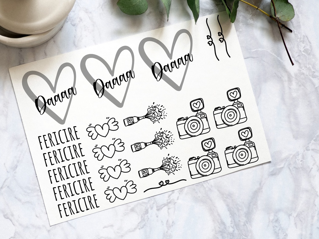 Set de tatuaje temporare pentru nuntă (pagină A5 - 22 buc.) - - Artynos.ro Set de tatuaje temporare pentru nuntă (pagină A5 - 22 buc.) - - Artynos.ro