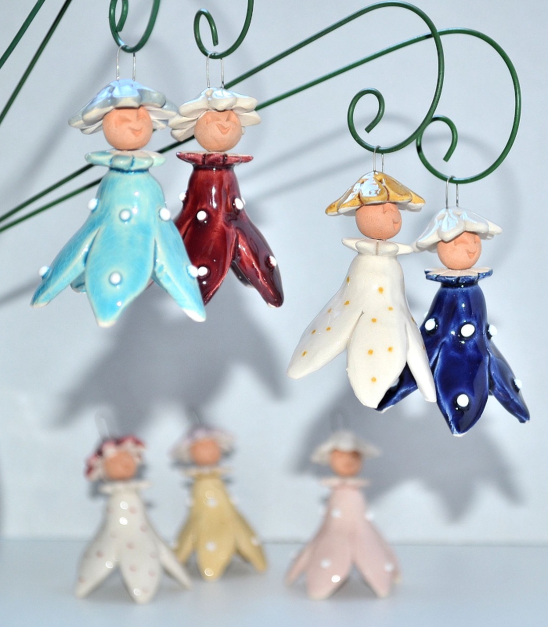 Zână din ceramică - casă & stil de viață - decorațiuni de casă - accesorii florale - buchete de flori - Artynos.ro