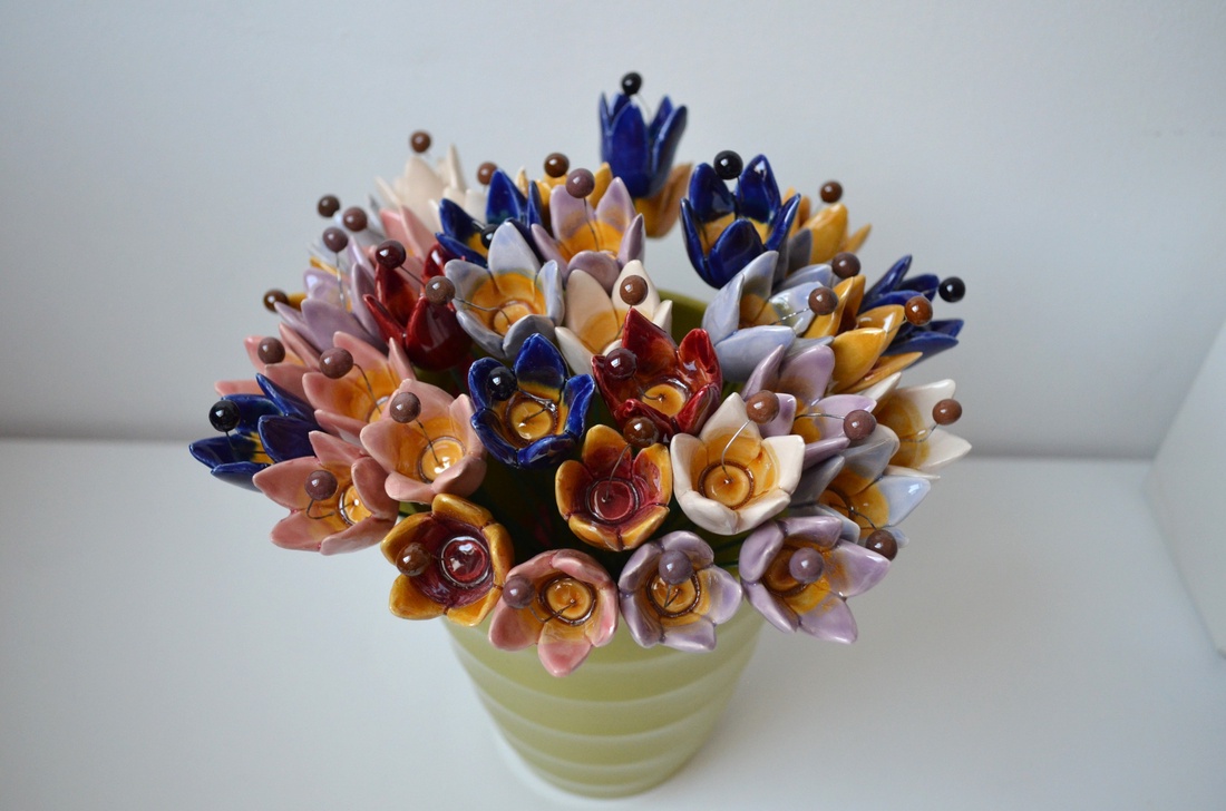 Lalea din ceramică - casă & stil de viață - decorațiuni de casă - accesorii florale - buchete de flori - Artynos.ro