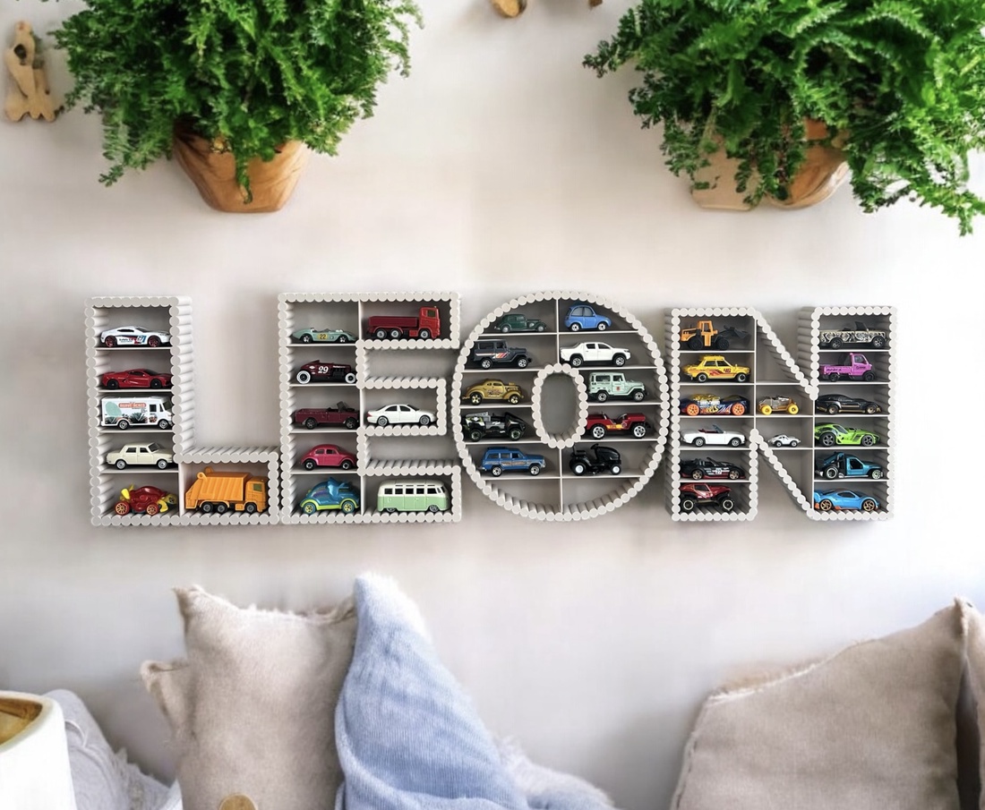 Raft de perete personalizat pentru masinute Matchbox Hot Wheels  decor pentru camera copiilor  raft de perete pentru m - casă & stil de viață - accesorii pentru decorat casa - decorațiuni de pereți, decorațiuni suspendate - litere decorative  - Artynos.ro
