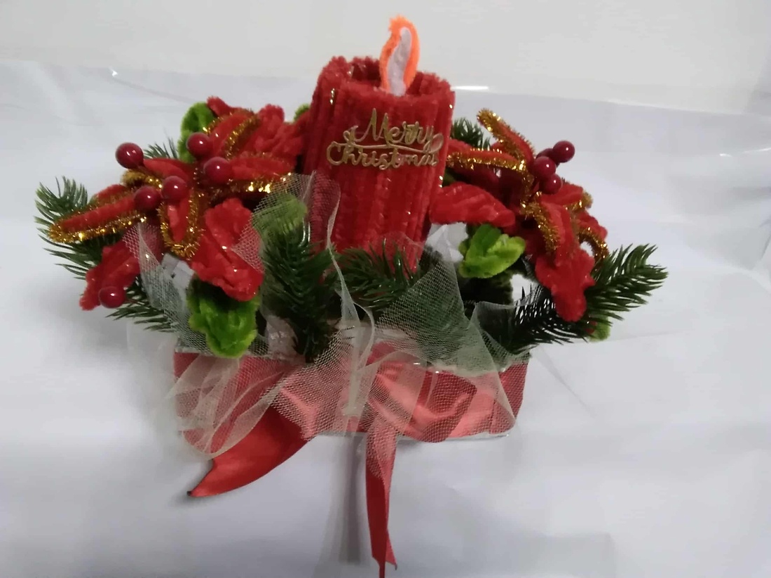 aramjament floral - crăciun - decorațiuni de advent - decor pentru masa de advent - Artynos.ro