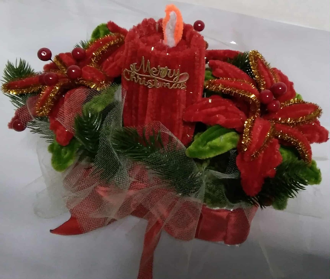 aramjament floral - crăciun - decorațiuni de advent - decor pentru masa de advent - Artynos.ro