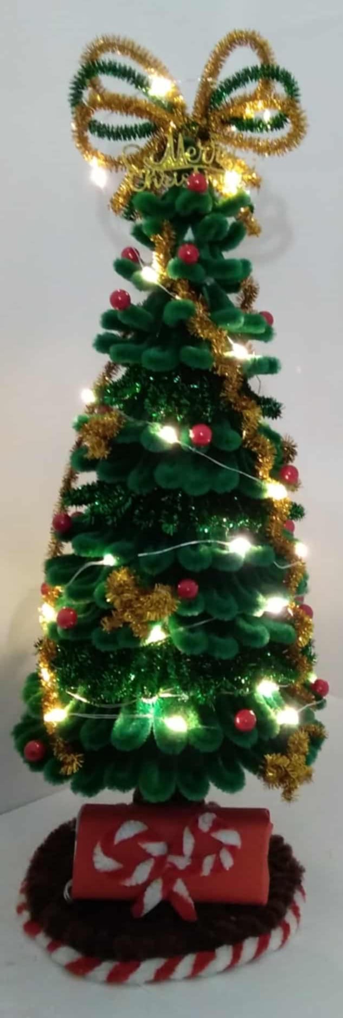 brad luminos din sarma plusata - crăciun - decorațiuni de crăciun de casă - pom de crăciun  - Artynos.ro