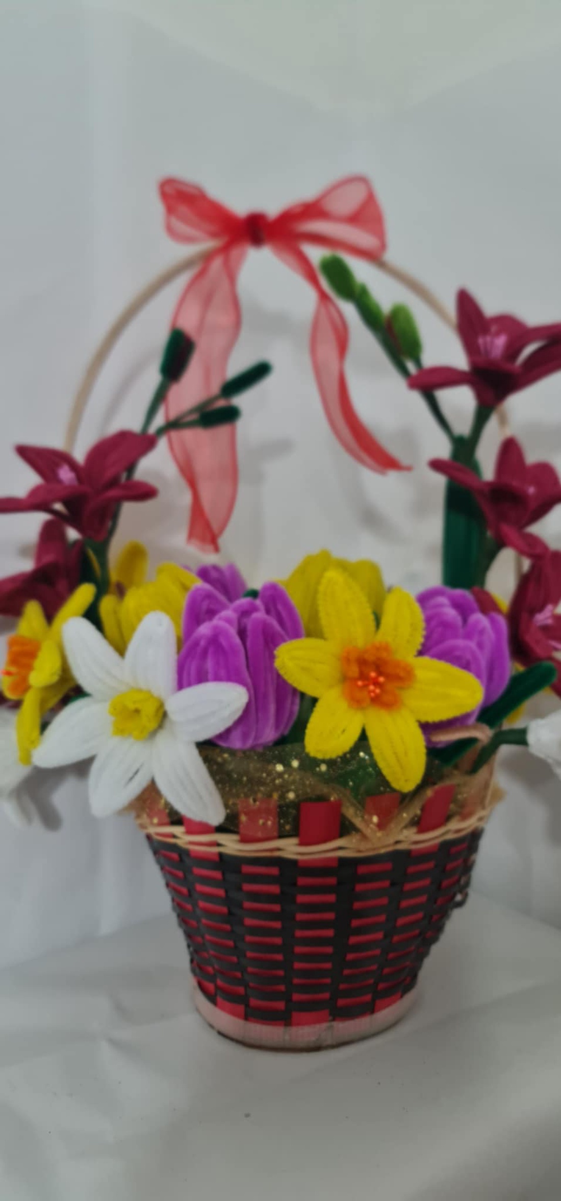 Cos cu flori de primavara. - casă & stil de viață - decorațiuni de casă - decorațiuni de masă și rafturi - boluri decorative - Artynos.ro