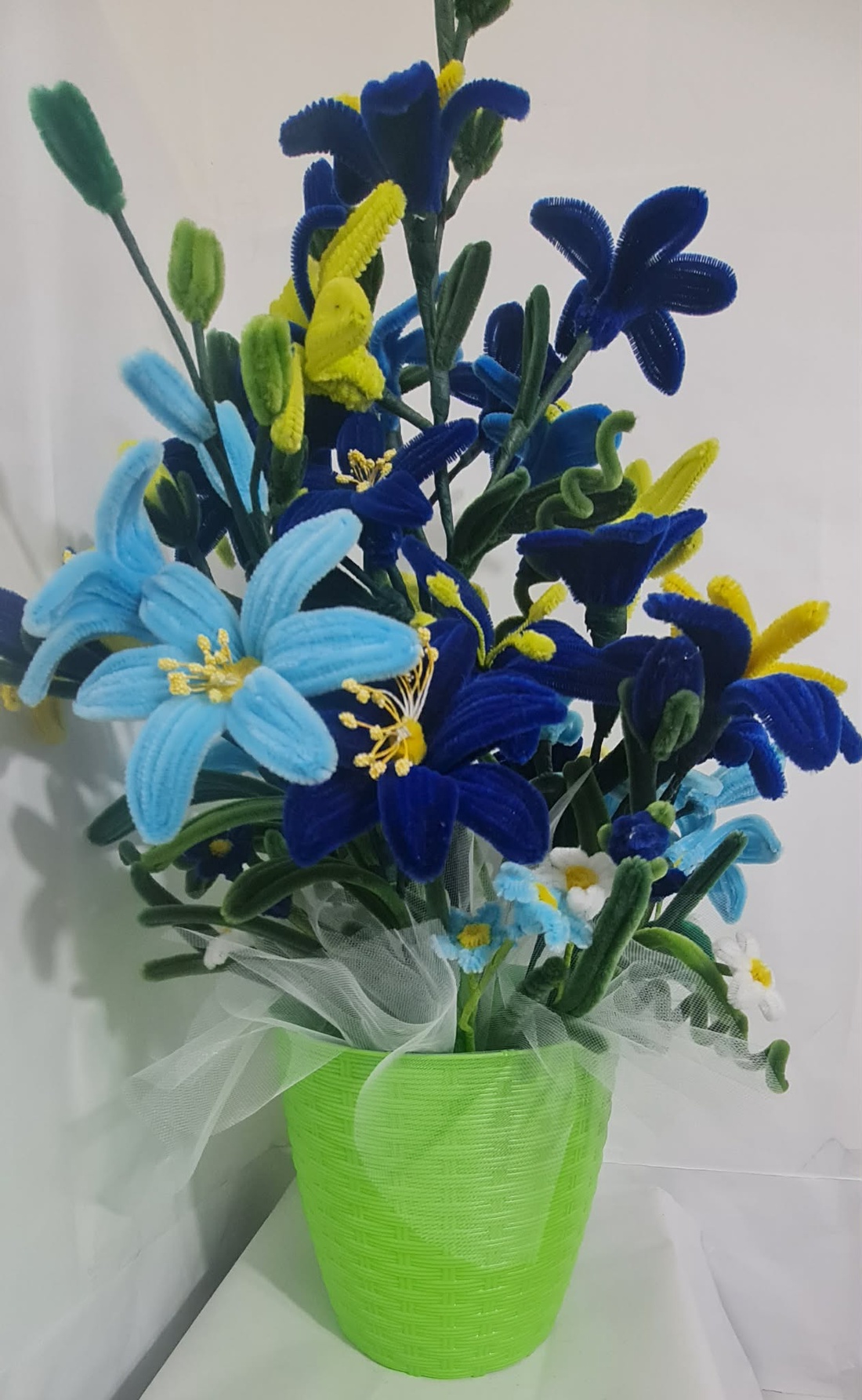 flori din sarma plusata - casă & stil de viață - decorațiuni de casă - accesorii florale - flori în ghiveci - Artynos.ro