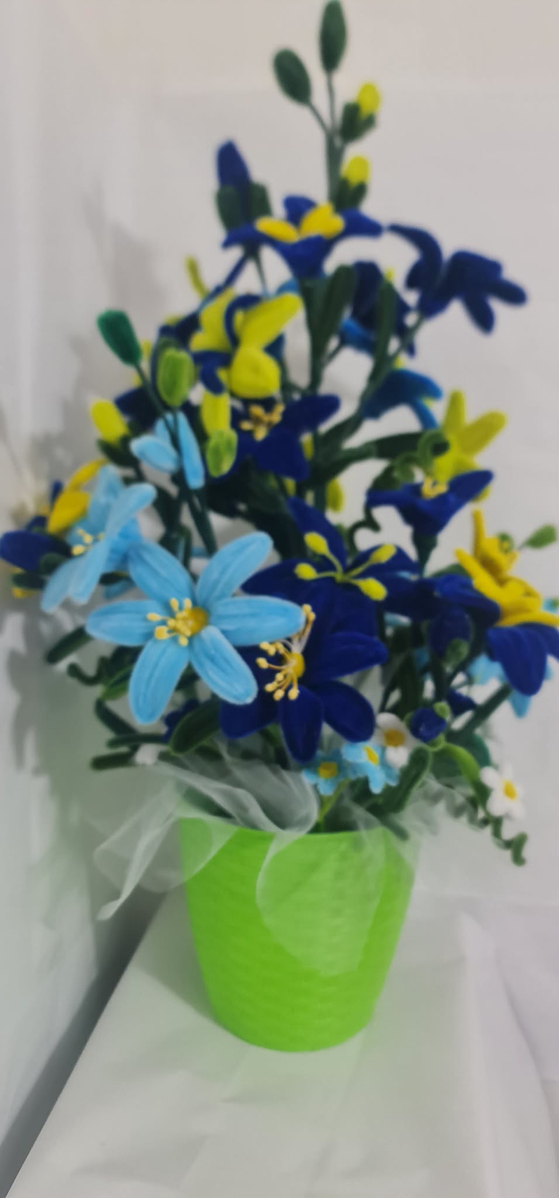 flori din sarma plusata - casă & stil de viață - decorațiuni de casă - accesorii florale - flori în ghiveci - Artynos.ro