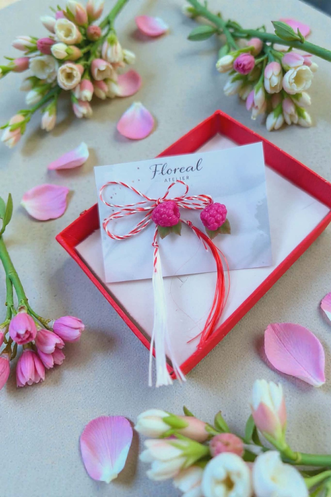 Cercei zmeura - bijuterii - cercei - cercei cu figurine - Artynos.ro