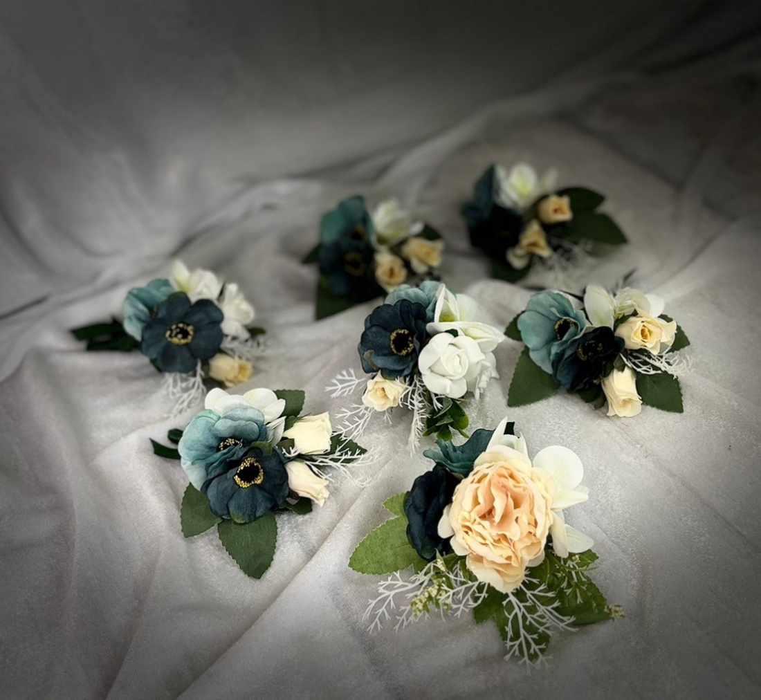 Set nuntă  - accesorii nuntă - buchet mireasă  - Artynos.ro