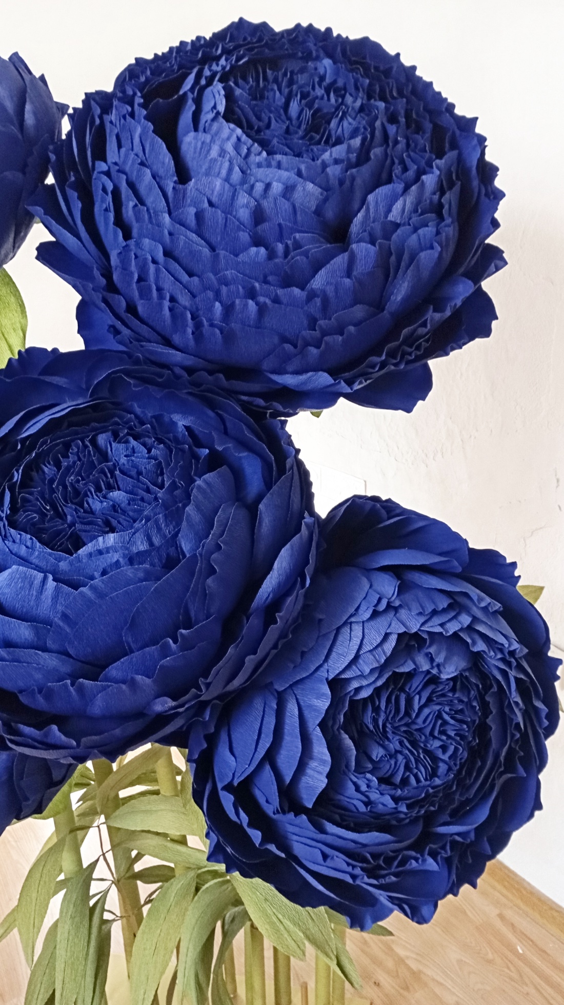 Bujori giganti din hârtie floristica - casă & stil de viață - accesorii pentru decorat casa - suport de flori - accesorii florale - Artynos.ro