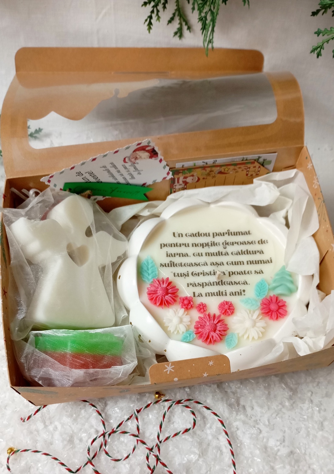  Set cadou din colecția ,, Crăciun fericit,, - crăciun - cadouri de moș crăciun - cadouri de moș crăciun - Artynos.ro