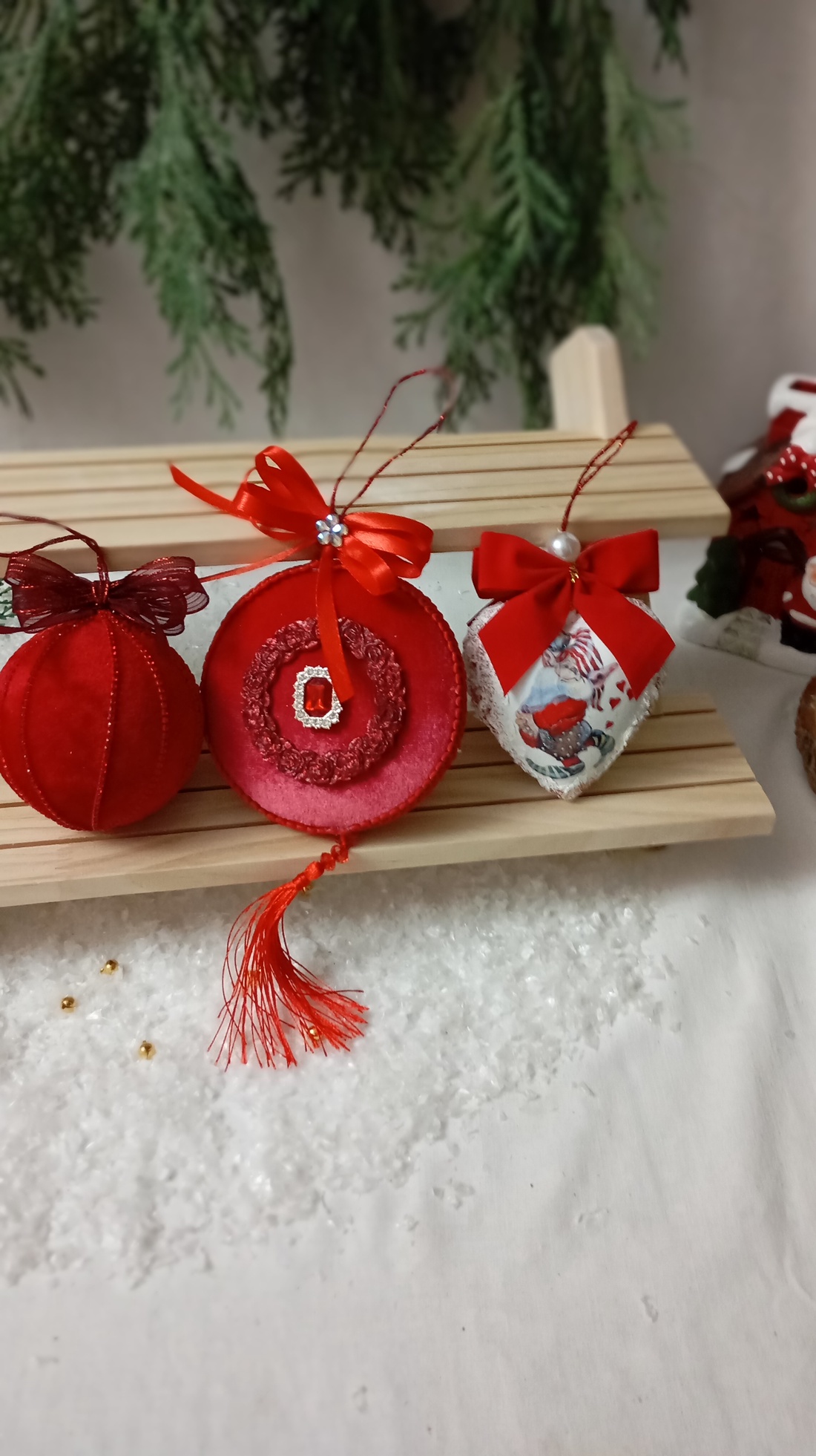 Globuri plate din plastic  - crăciun - decorațiuni de crăciun de casă - globuri de crăciun - Artynos.ro