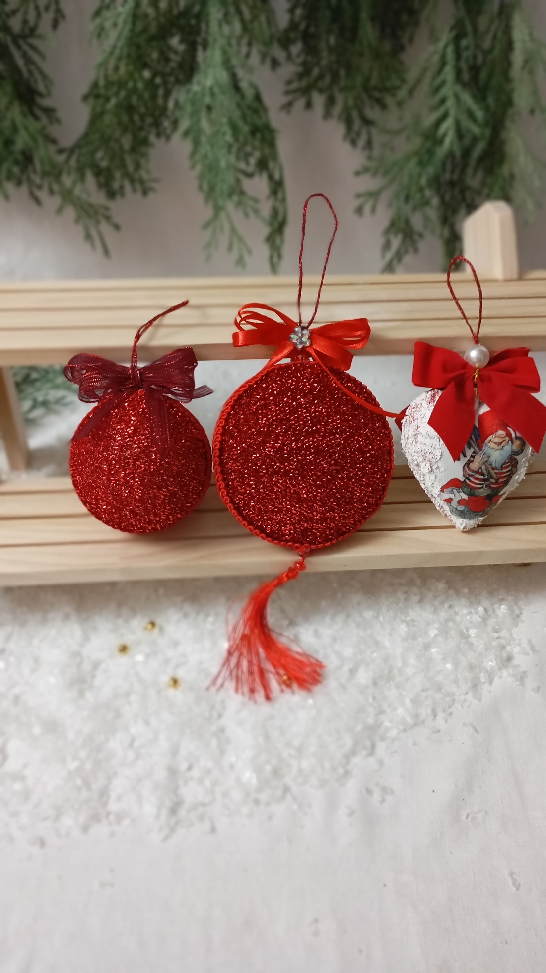 Globuri plate din plastic  - crăciun - decorațiuni de crăciun de casă - globuri de crăciun - Artynos.ro