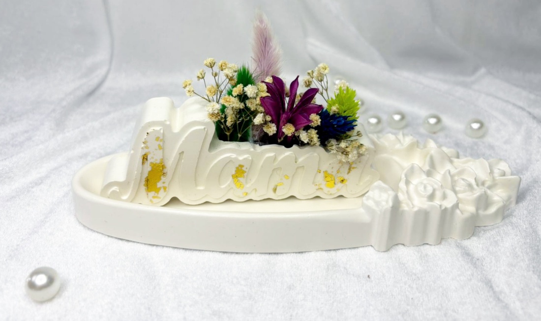 Set decorativ ,,Mama,, - casă & stil de viață - decorațiuni de casă - accesorii florale - buchete de flori - Artynos.ro