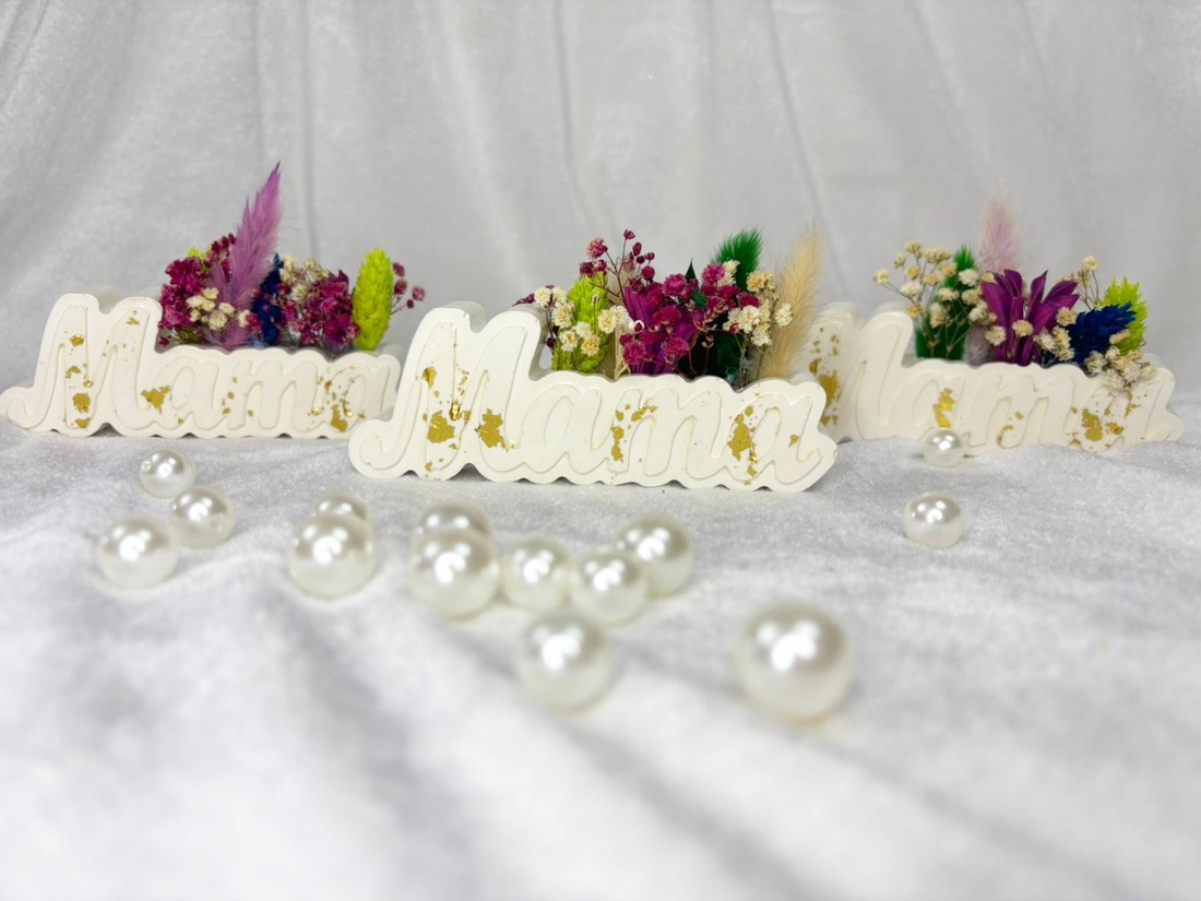 Set decorativ ,,Mama,, - casă & stil de viață - decorațiuni de casă - accesorii florale - buchete de flori - Artynos.ro
