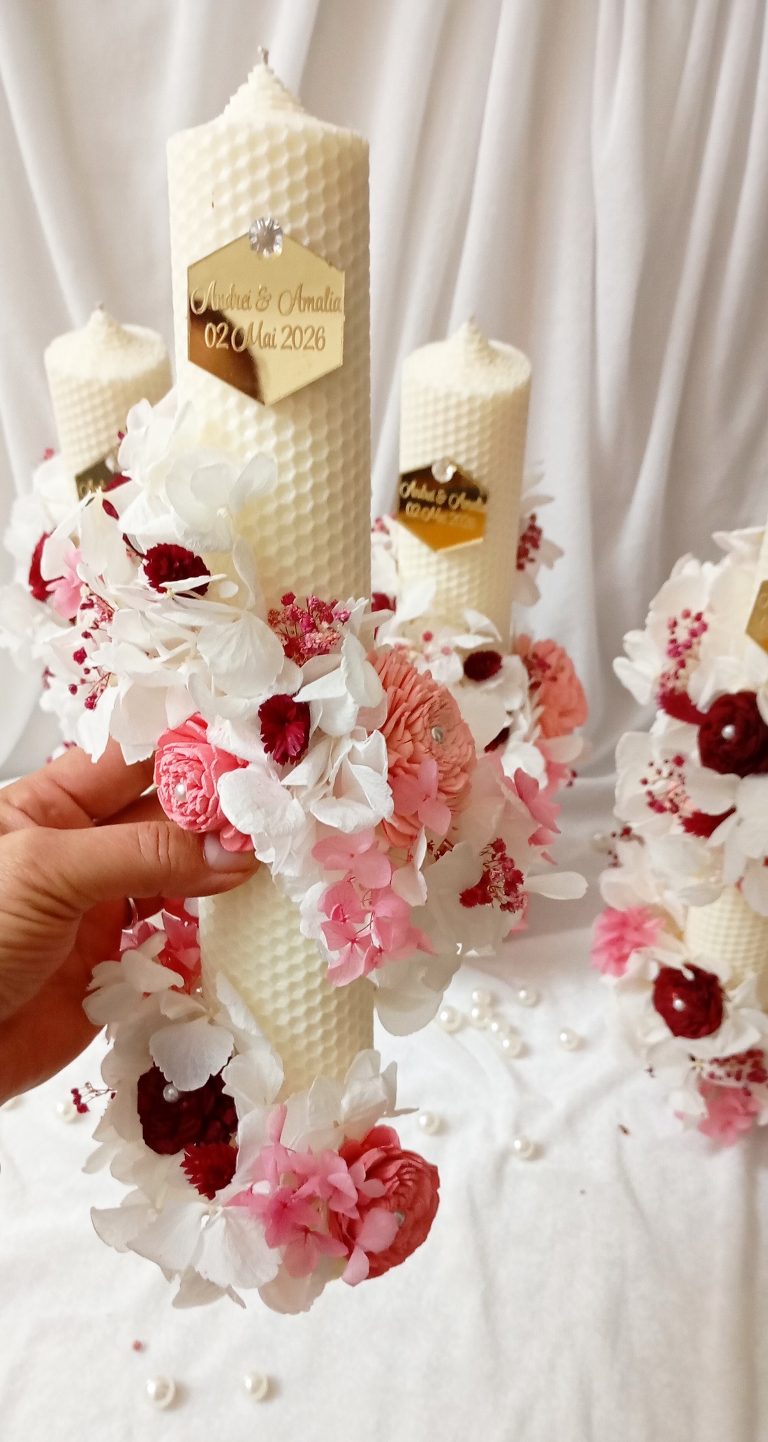 Lumânări pentru nuntă  - accesorii nuntă - materiale decor pentru nuntă - lumânări de nuntă și suport lumânări - Artynos.ro
