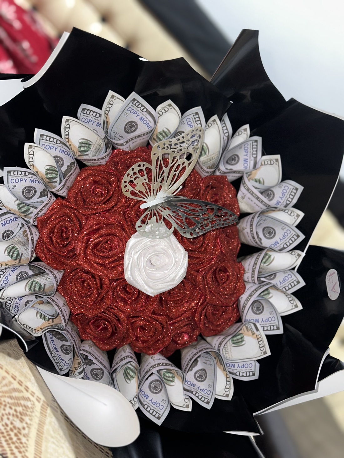 Buchet trandafiri de satin  - casă & stil de viață - decorațiuni de casă - accesorii florale - buchete de flori - Artynos.ro