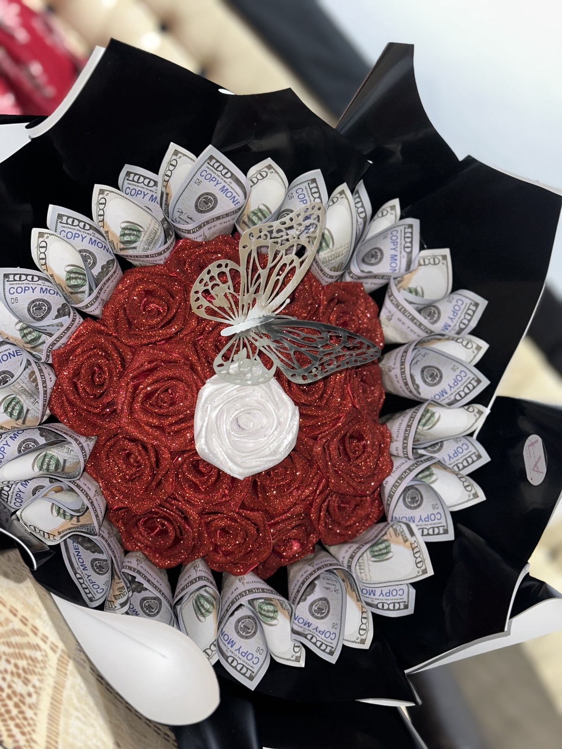 Buchet trandafiri de satin  - casă & stil de viață - decorațiuni de casă - accesorii florale - buchete de flori - Artynos.ro