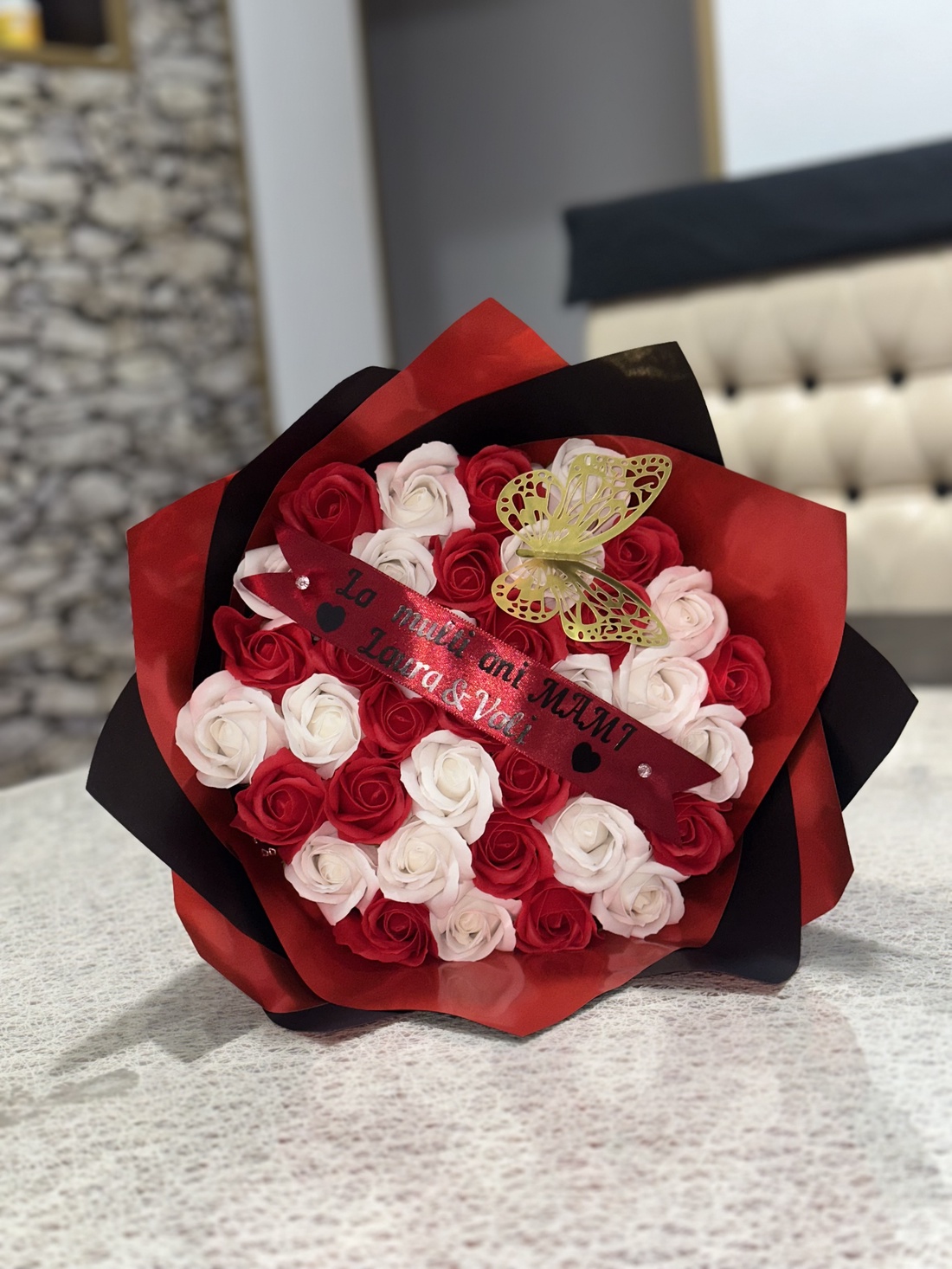 Buchet trandafiri de sapun - accessorii și unelte - accesorii decorative - alte accesorii - Artynos.ro