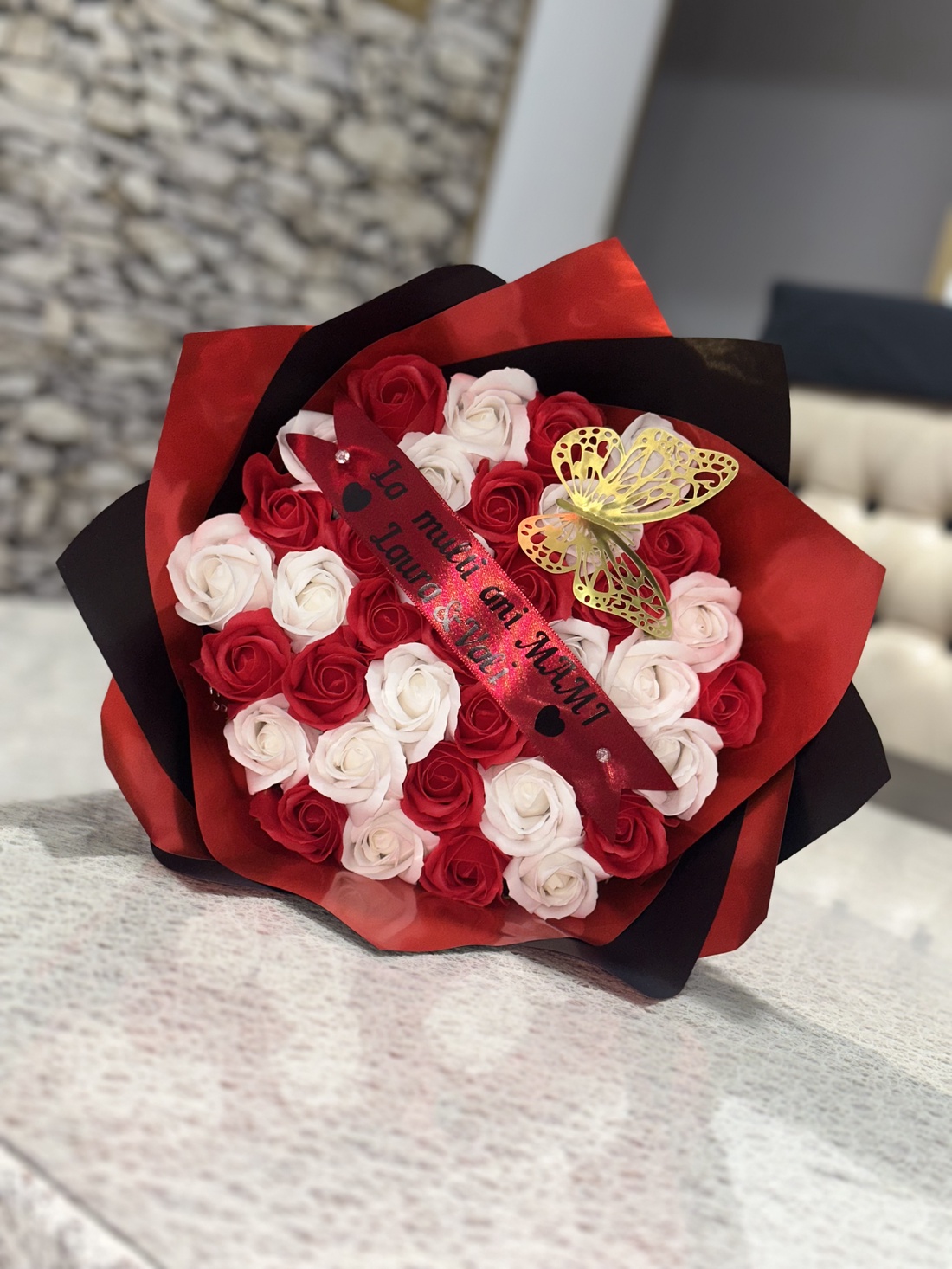 Buchet trandafiri de sapun - accessorii și unelte - accesorii decorative - alte accesorii - Artynos.ro