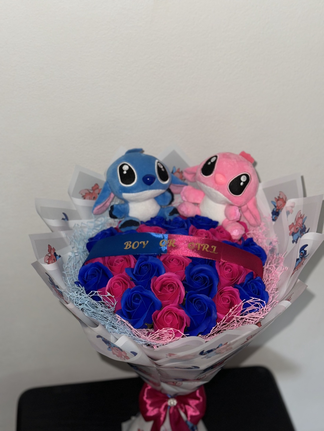 Buchet gender reveal  - accessorii și unelte - accesorii decorative - alte accesorii - Artynos.ro