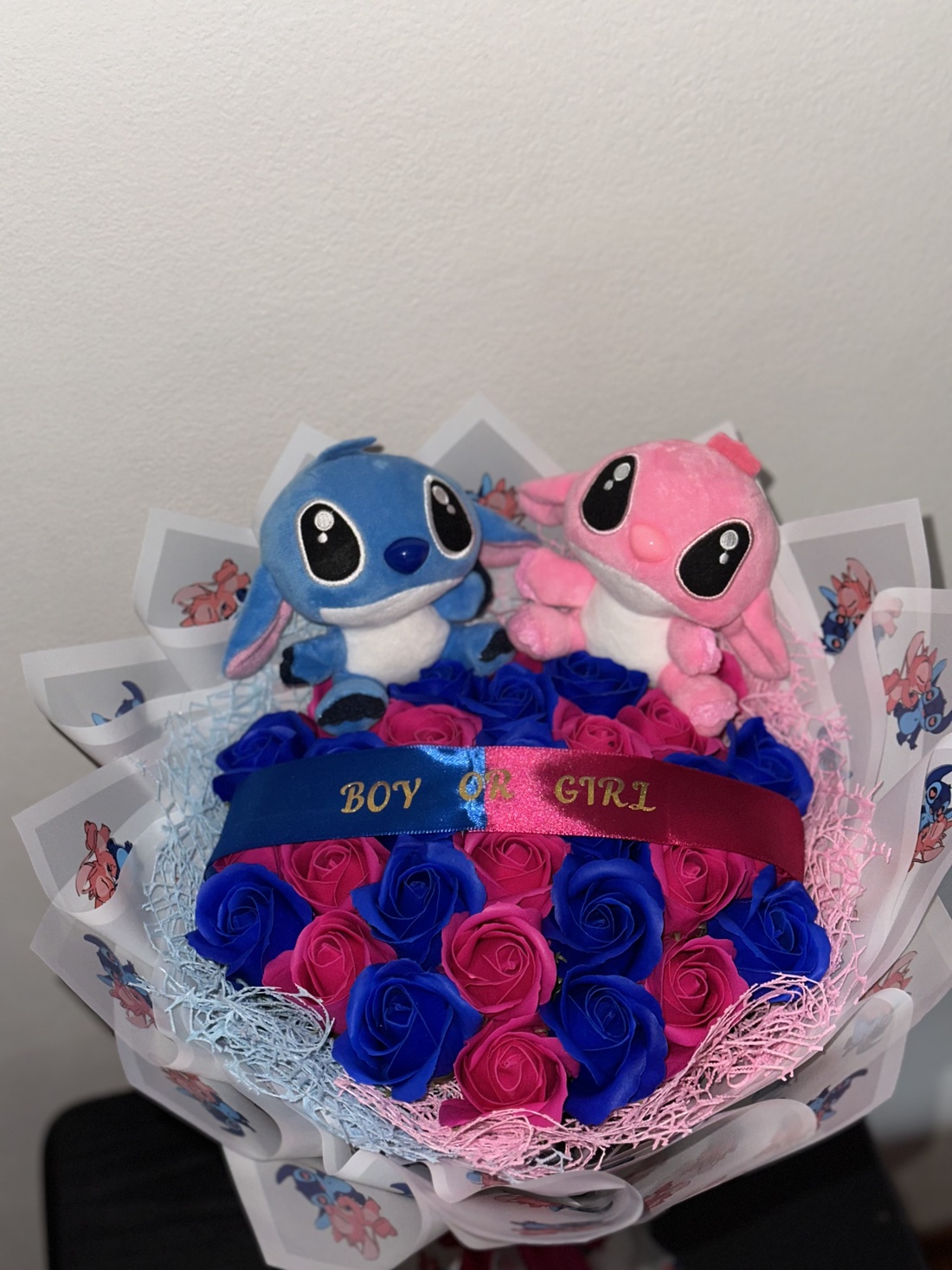 Buchet gender reveal  - accessorii și unelte - accesorii decorative - alte accesorii - Artynos.ro